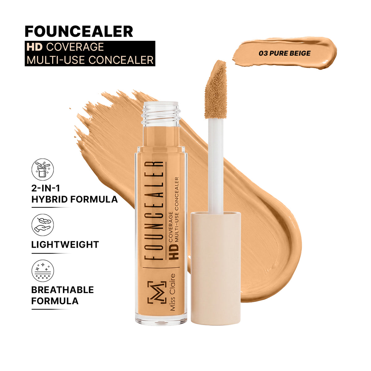 Founcealer HD Multi-Use Concealer – Foundation + Concealer