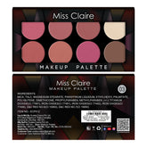 8 Pressed Makeup Palette ECP-512-03 - Elegant Shades, Smooth Application, Long-Lasting, High Pigmentation