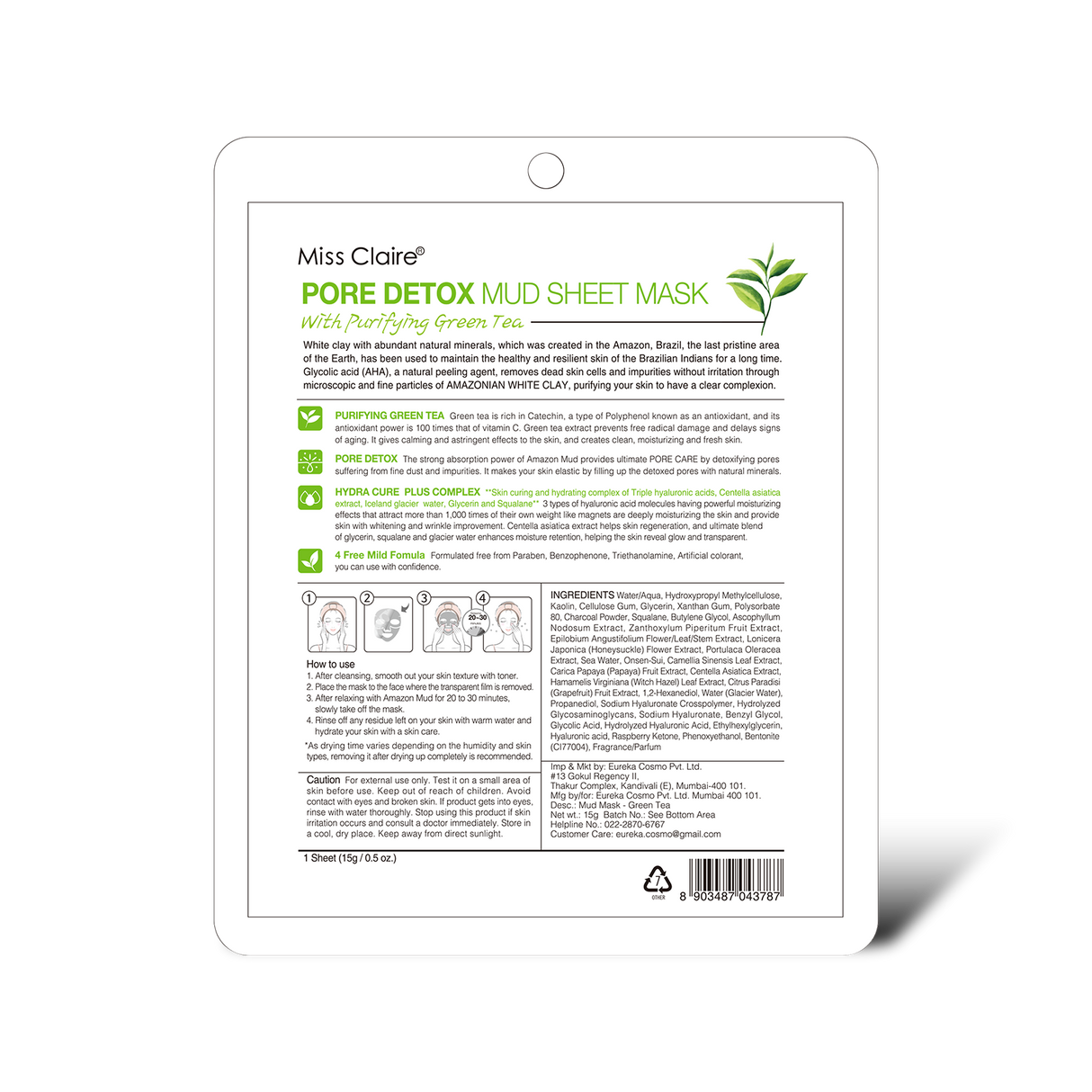 Pore Detox Mud Sheet Mask