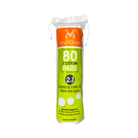 80 COTTON PADS - Soft, Absorbent, Multipurpose, Gentle on Skin