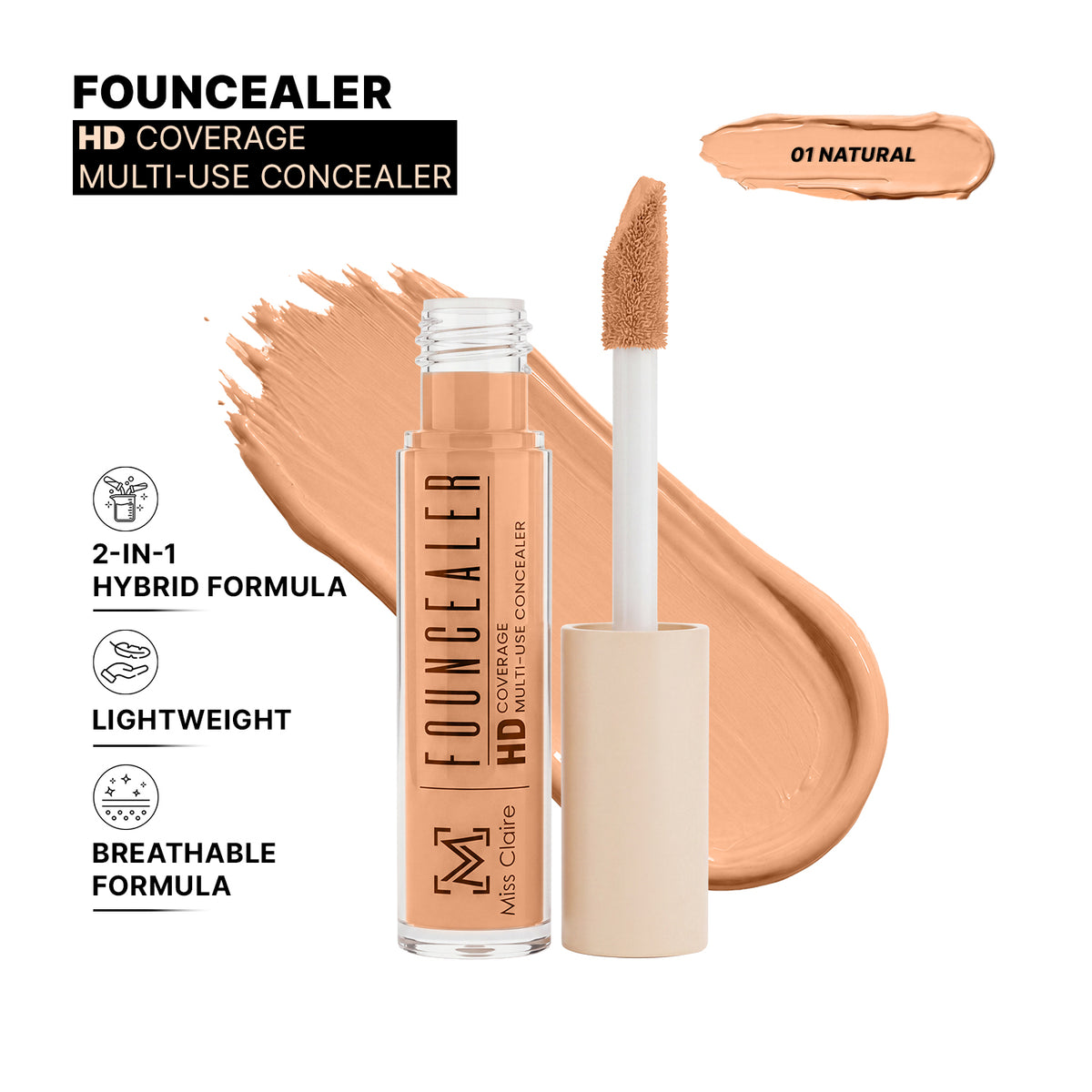Founcealer HD Multi-Use Concealer – Foundation + Concealer