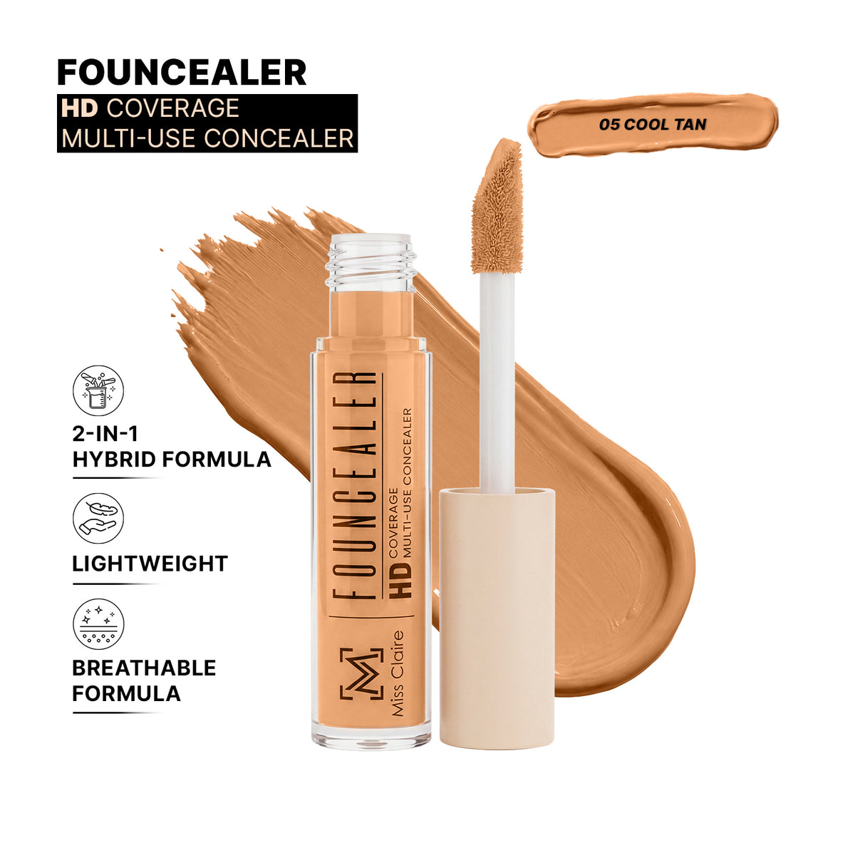 Founcealer HD Multi-Use Concealer – Foundation + Concealer
