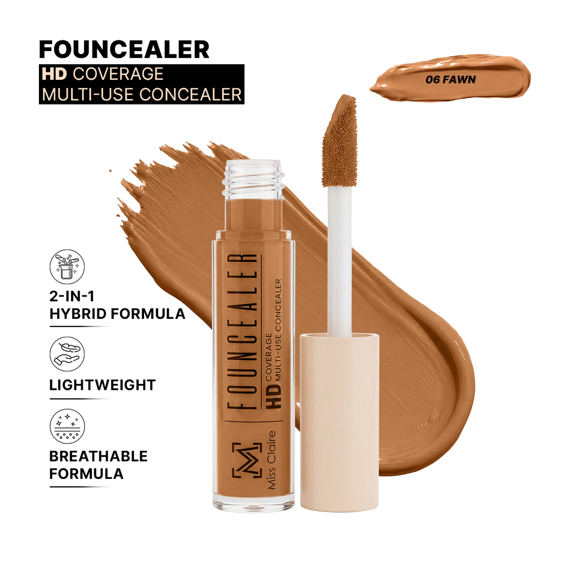Founcealer HD Multi-Use Concealer – Foundation + Concealer