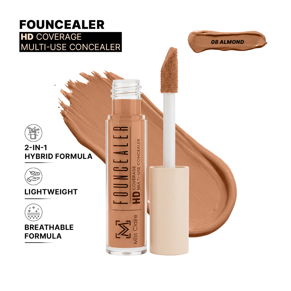 Founcealer HD Multi-Use Concealer – Foundation + Concealer
