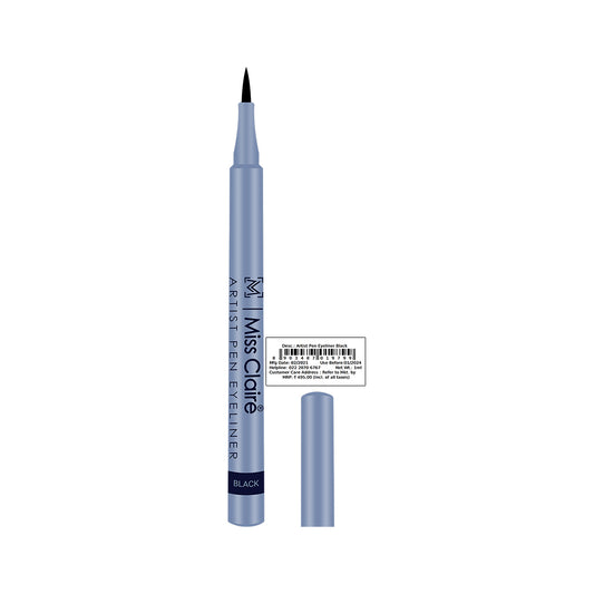 Artist Pen Eyeliner Black - Precision Tip, Long-Lasting, Smudge-Proof, Easy Application