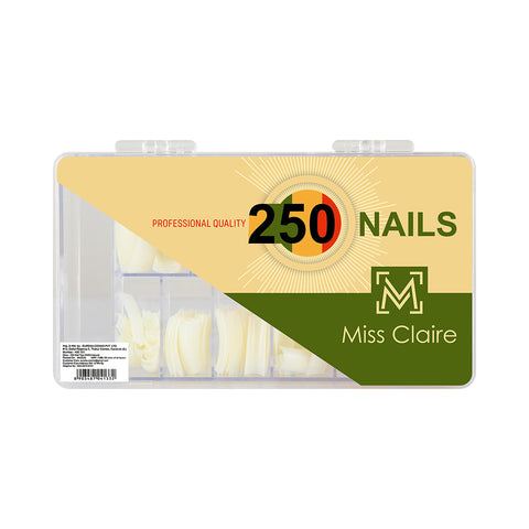 250 Nail Tips - Durable, Easy to Apply, Professional Finish, High-Quality, Perfect for All Nail Styles