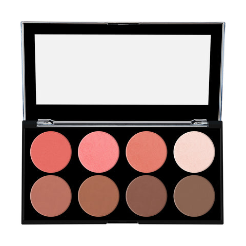 8 Pressed Makeup Palette ECP-512-01 - Vibrant Shades, Smooth Application, Long-Lasting, High Pigmentation