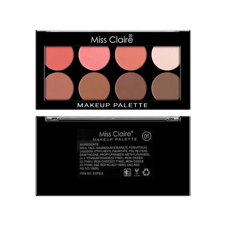 8 Pressed Face Makeup Palette