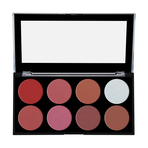 8 Pressed Makeup Palette ECP-512-02 - Rich Colors, Smooth Application, Long-Lasting, High Pigmentation