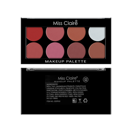 8 Pressed Face Makeup Palette