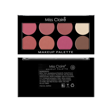 8 Pressed Face Makeup Palette