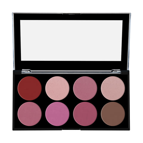 8 Pressed Makeup Palette ECP-512-04 - Bold Shades, Smooth Application, Long-Lasting, High Pigmentation