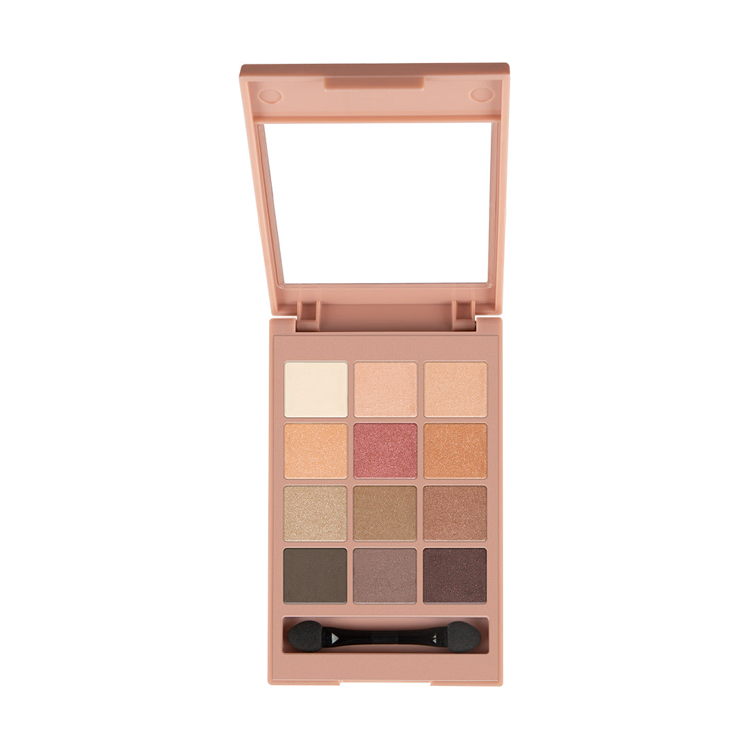 12 Eyeshadow Kit - The Nudes +: Elegant Shades, Smooth Application, Long-Lasting, Highly Pigmented, Professional Finish