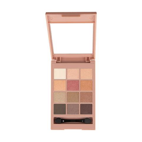 12 Eyeshadow Kit - The Nudes +: Elegant Shades, Smooth Application, Long-Lasting, Highly Pigmented, Professional Finish