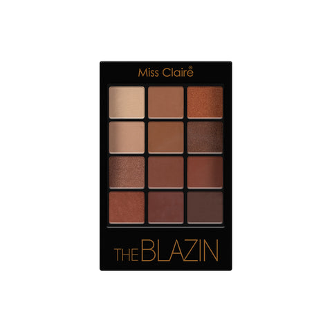 12 Eyeshadow Kit - The Blazin: Vibrant Colors, Smooth Application, Long-Lasting, Highly Pigmented, Professional Finish