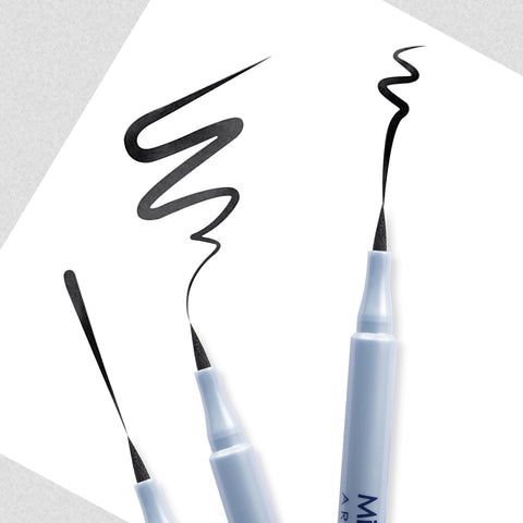Artist Pen Eyeliner Black - Precision Tip, Long-Lasting, Smudge-Proof, Easy Application