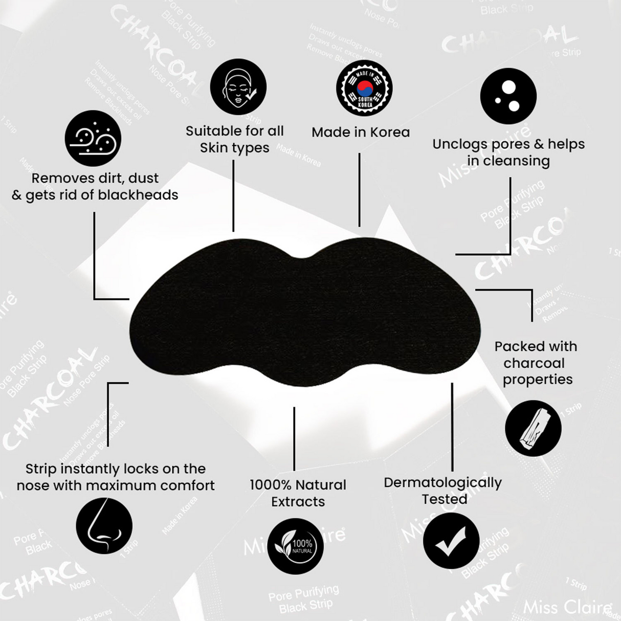 Charcoal Nose Strip
