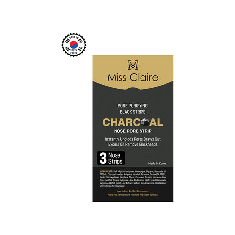 Charcoal Nose Strip - 3PCS - Deep Cleansing, Blackhead Removal, Easy Application, Gentle Formula
